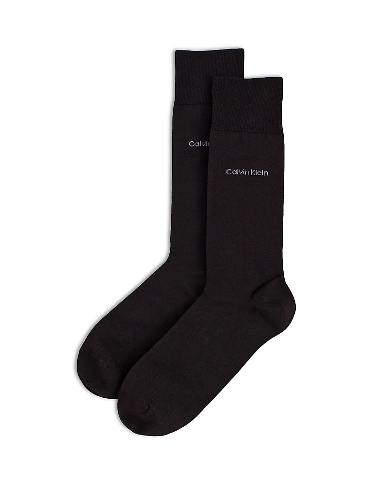 Calvin Klein Giza Cotton Flat Knit Socks