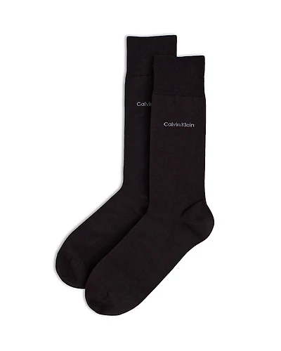 Calvin Klein Giza Cotton Flat Knit Socks