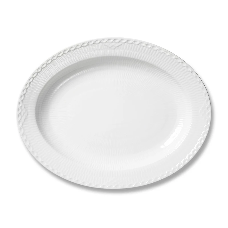 Royal Copenhagen White Half Lace Platter