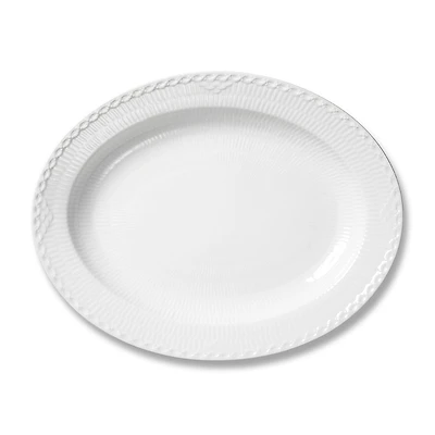 Royal Copenhagen White Half Lace Platter