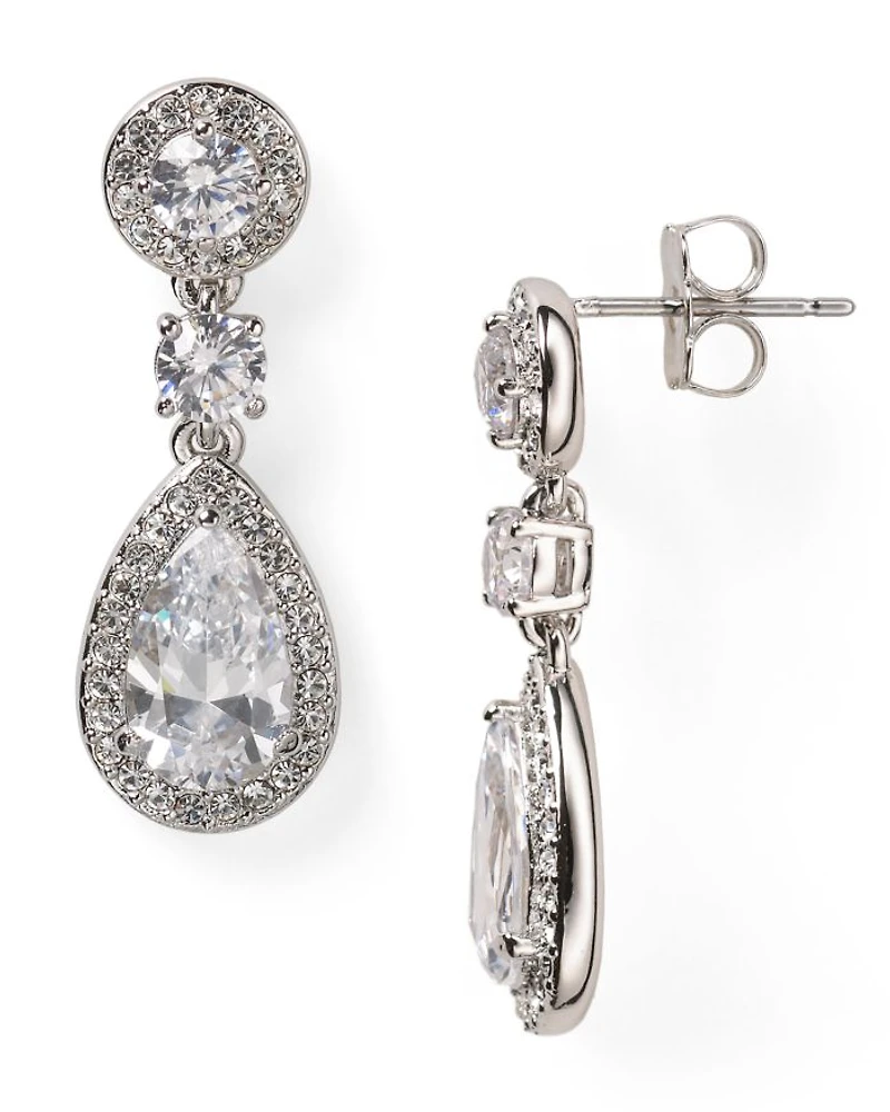 Framed Drop Earrings