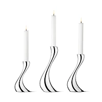 Georg Jensen Cobra Candleholder, Set of 3