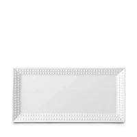 L'Objet Perlee White Rectangular Platter