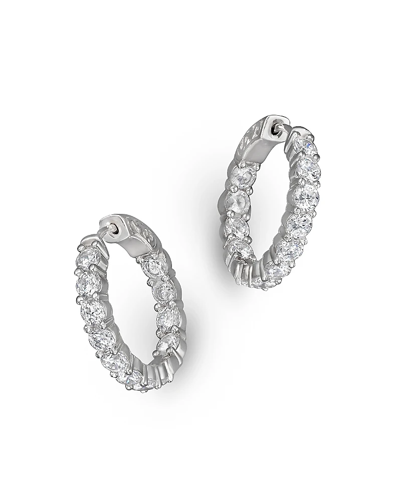 Diamond Inside Out Hoop Earrings