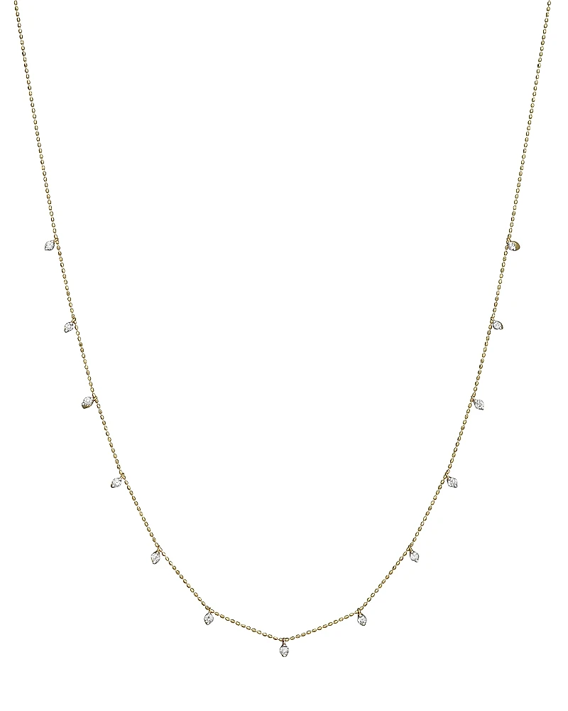 Diamond Droplet Necklace