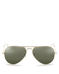 Unisex Polarized Brow Bar Aviator Sunglasses