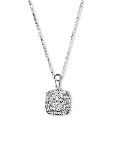 Diamond Cluster Pendant Necklace