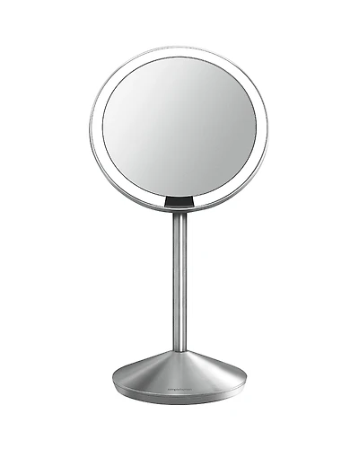 5 Sensor Travel Makeup Mirror, 10x Magnification & Adjustable Brightness