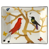 Bernardaud Aux Oiseaux Porcelain Rectangular Dish