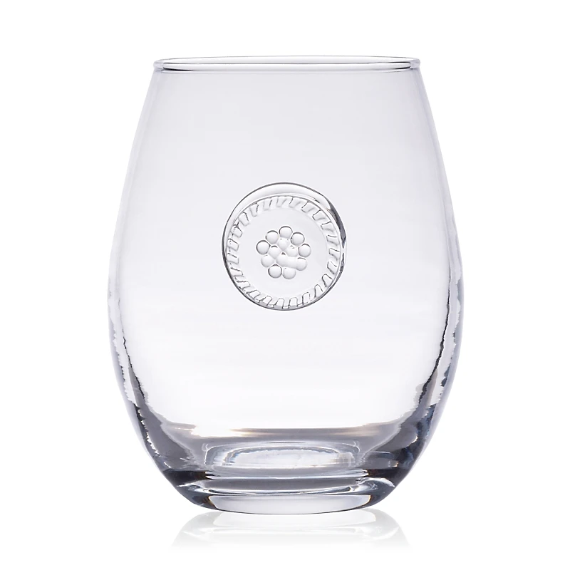 Juliska Berry & Thread Glassware Stemless White Wine Glass