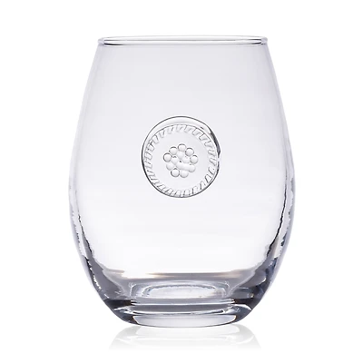 Juliska Berry & Thread Glassware Stemless White Wine Glass