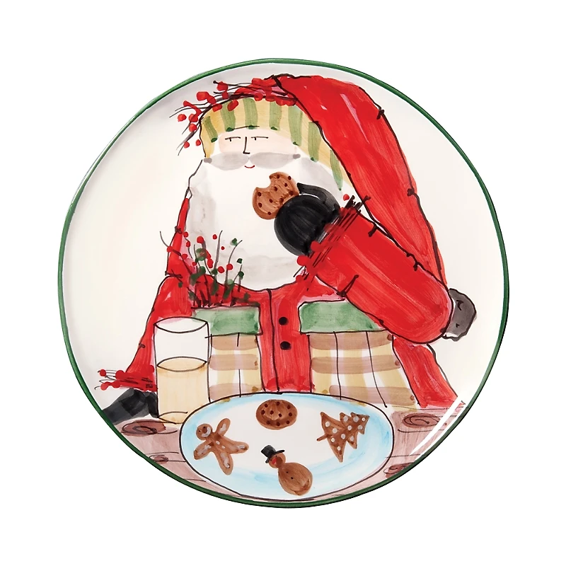 Vietri Old St. Nick Cookie Platter