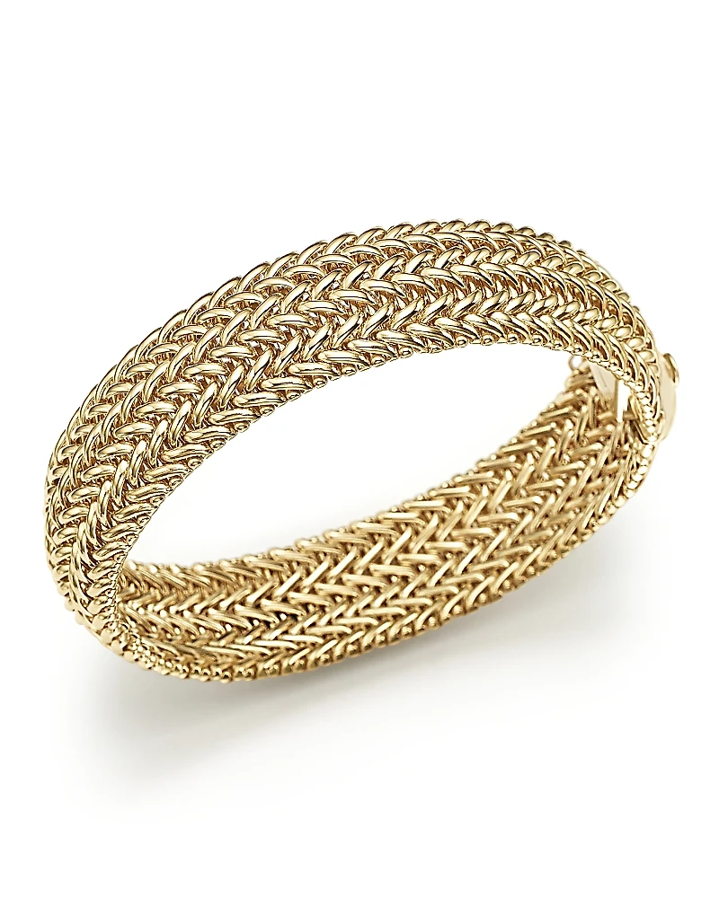 Bloomingdale's Fine Collection 14K Yellow Gold 3-Row Link Bangle