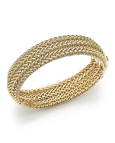 Bloomingdale's Fine Collection 14K Yellow Gold 3-Row Link Bangle