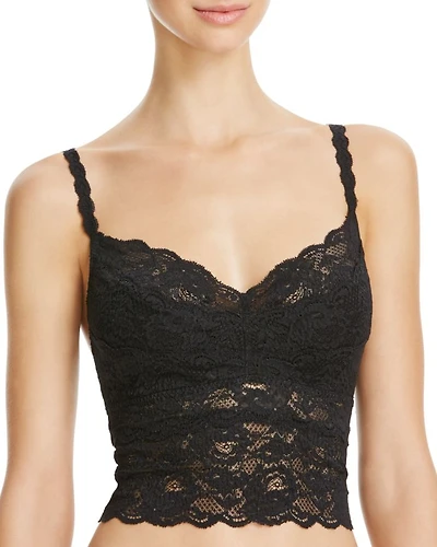 Never Say Cropped Lace Cami