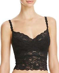 Never Say Cropped Lace Cami