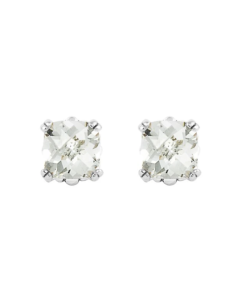 Sterling Silver Rittenhouse Prism White Topaz Stud Earrings
