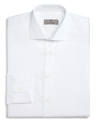 Canali Solid Regular Fit Dress Shirt
