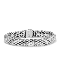 Lagos Sterling Silver Caviar Oval Rope Bracelet
