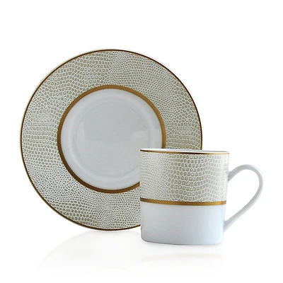 Bernardaud Sauvage White After Dinner Saucer