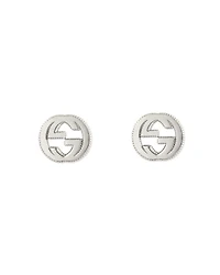 Sterling Silver Interlocking G Stud Earrings