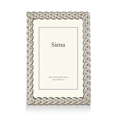 Siena Silver Braid Frame, 5 x 7