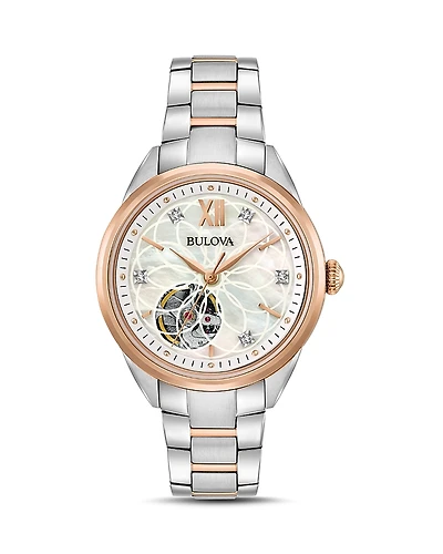 Bulova Two-Tone Automatic Watch, 34.5mm