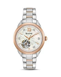 Bulova Two-Tone Automatic Watch, 34.5mm