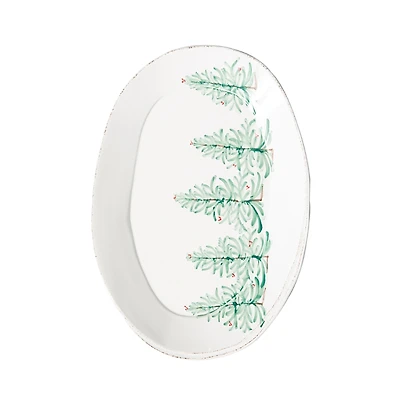 Vietri Lastra Holiday Oval Platter