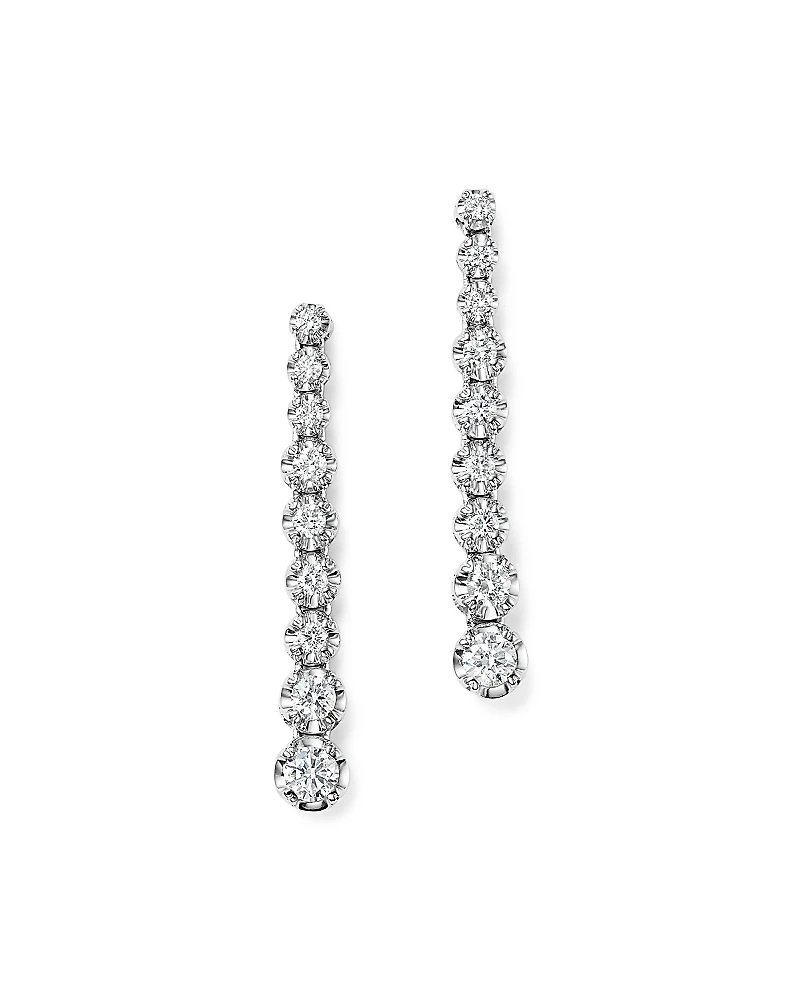 Bloomingdale's Fine Collection Diamond Graduated Drop Earrings