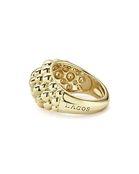 Caviar Gold Collection 18K Gold Domed Ring