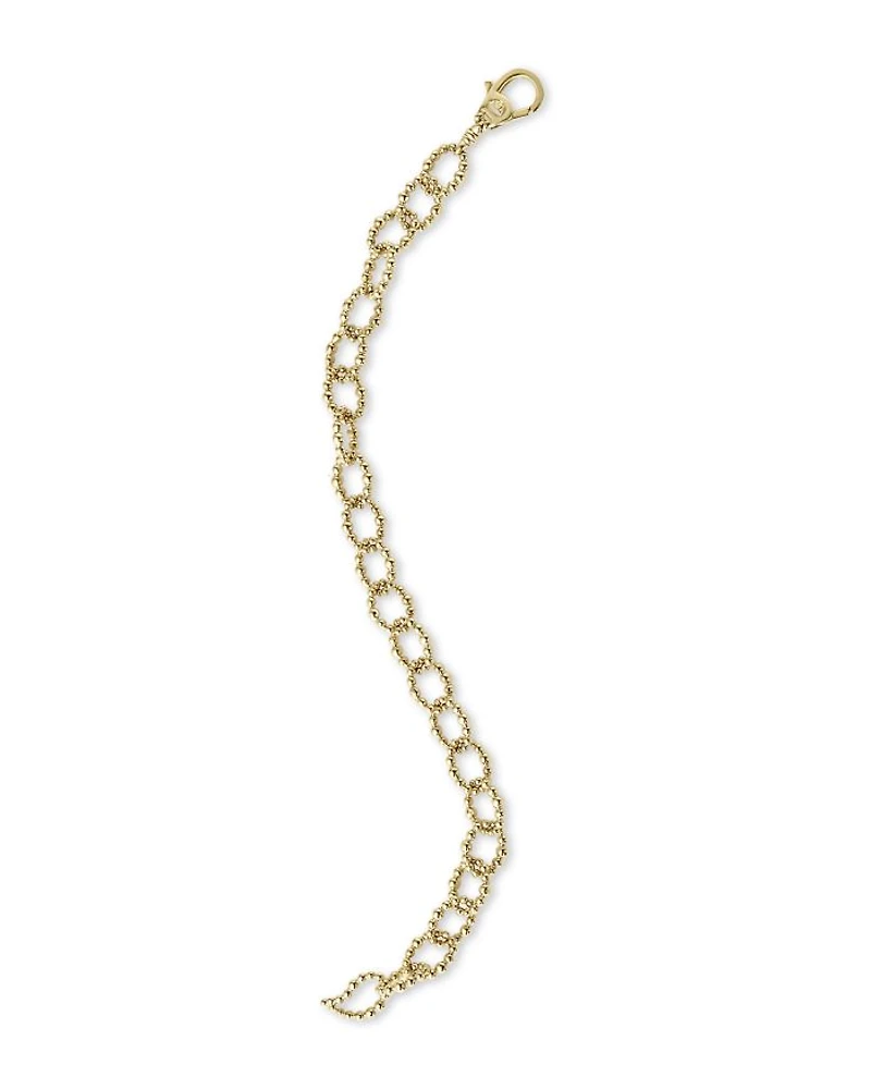 Caviar Gold Collection 18K Gold Link Bracelet