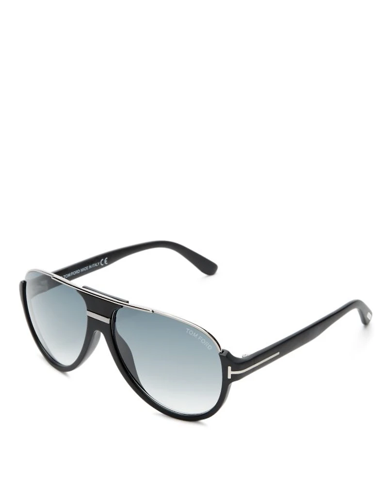 Dimitry Flat Top Aviator Sunglasses, 61mm