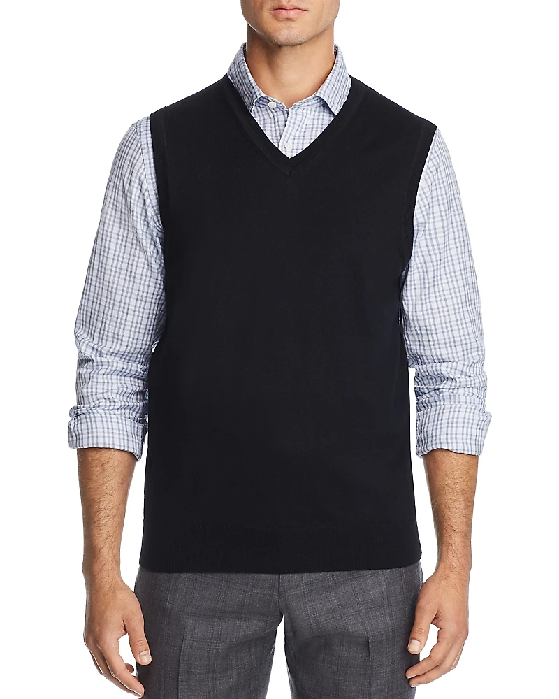 The Men's Store at Bloomingdale's V-Neck Merino Wool Vest - Exclusive