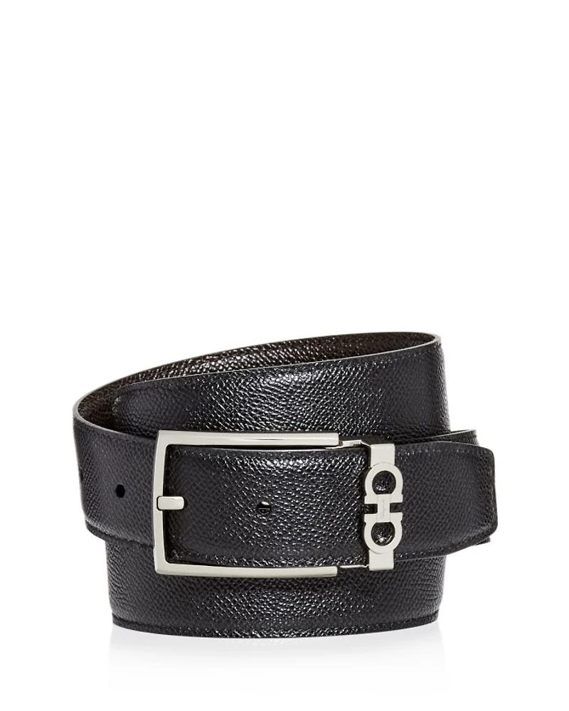 Men's Gancini Keeper Reversible Leather Belt