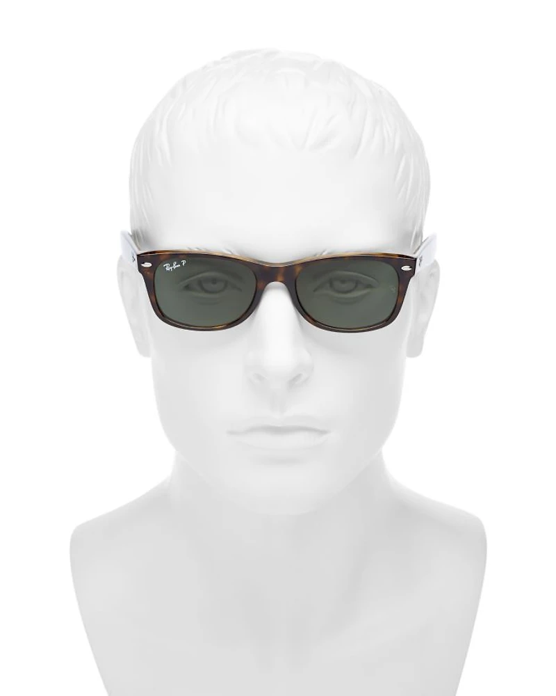 New Wayfarer Polarized Sunglasses, 55mm