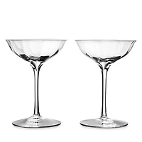 Waterford Elegance Optic Belle Coupe, Set of 2