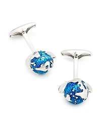 Link Up Spinning Globe Cufflinks