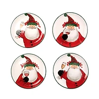 Vietri Old St. Nick Cocktail Plates, Set of 4
