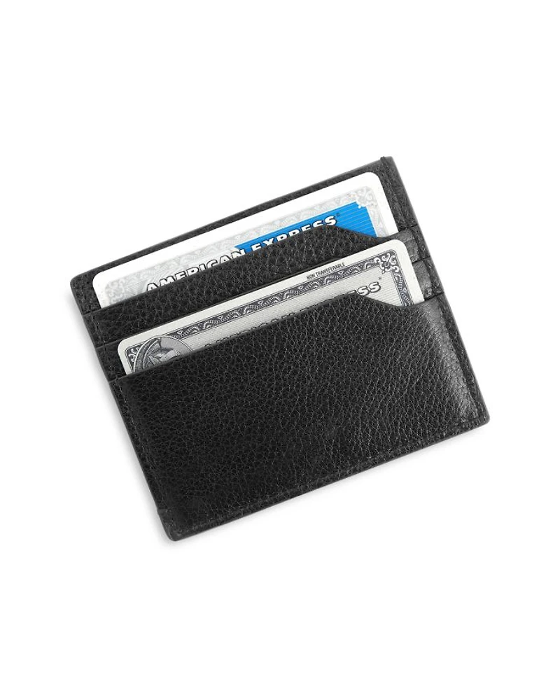 Leather RFID-Blocking Card Case Wallet