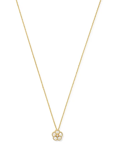 Roberto Coin 18K Yellow Gold Daisy Mother-of-Pearl & Diamond Pendant Necklace, 16