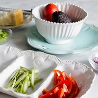 Incanto Stone White Stripe Small Serving Bowl