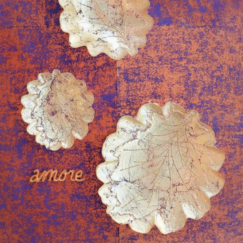 Moon Glass Leaf Platter