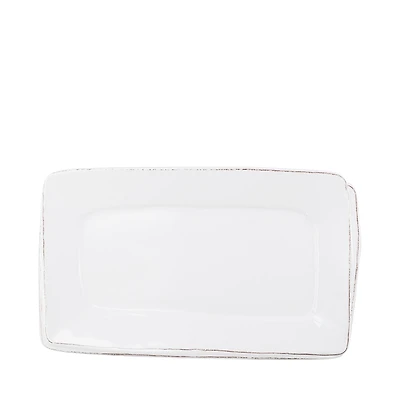 Vietri Melamine Lastra White Rectangular Platter