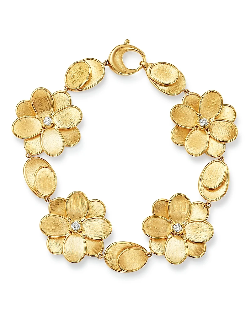 Marco Bicego 18K Yellow Gold Petali Diamond Bracelet