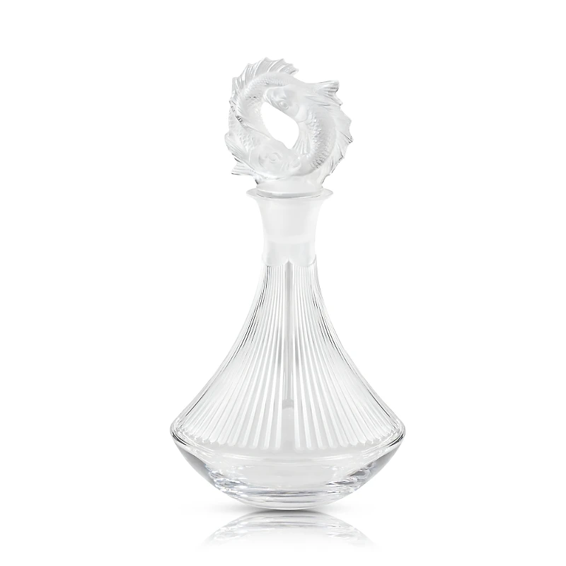 Lalique Double Fish Decanter