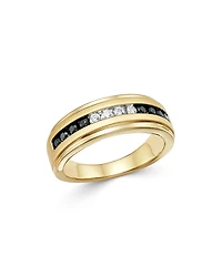 Bloomingdale's Fine Collection Men's Black & White Diamond Band