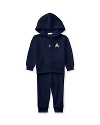 Boys' Polo Bear Hoodie & Pants Set - Baby
