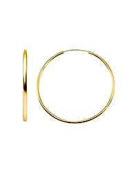 Hoop Earrings 18K Gold-Plated Sterling Silver or - Exclusive