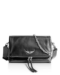 Zadig & Voltaire Rocky Studded Leather Shoulder Bag